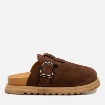 Klapki R.Polański 2167 - Brązowy Zamsz