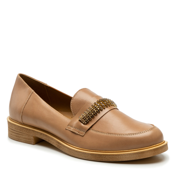 Mokasyny R.Polański 1902 - Camel Lico