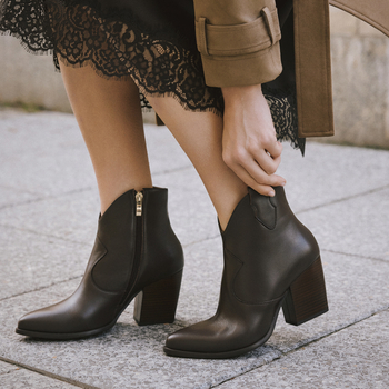 Botki R.Polański 1409 - Chocolate Lico