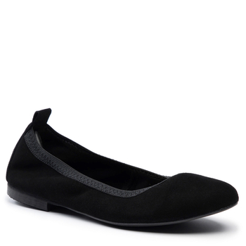 Baleriny 1102 - Czarny Zamsz