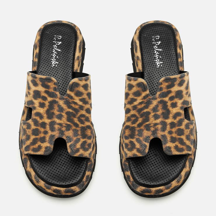 Klapki R.Polański 2123 - Beżowa Pantera