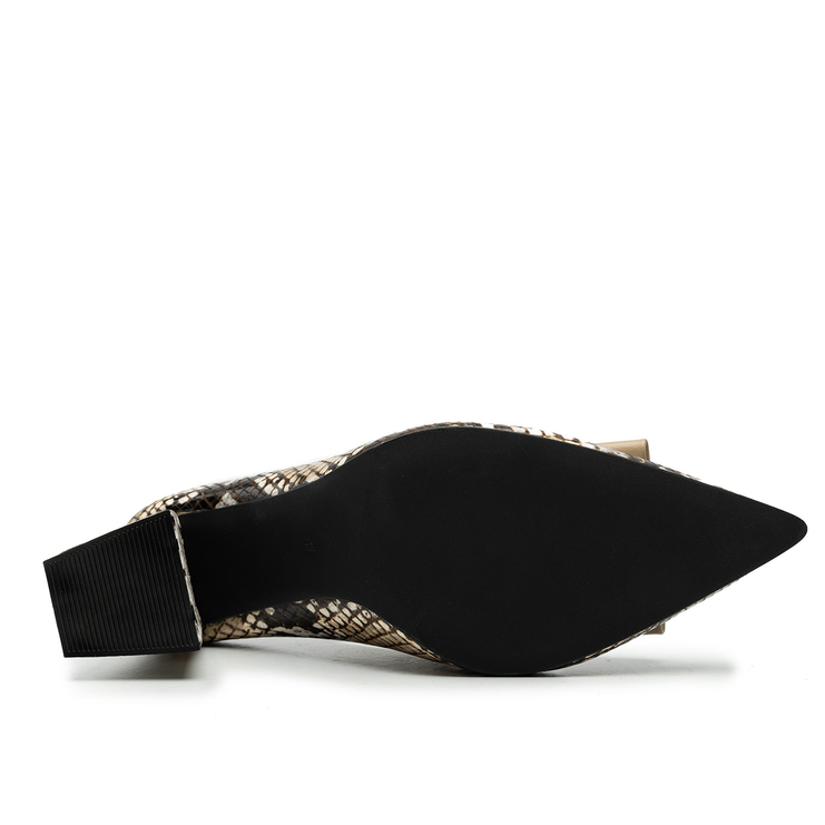 Czółenka R.Polański 1981 - Beżowy Snake