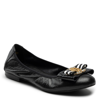 Baleriny R.Polański 943 - Czarny Kryształ/Złoty