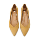 Baleriny R.Polański 1006 - Yellow Zamsz