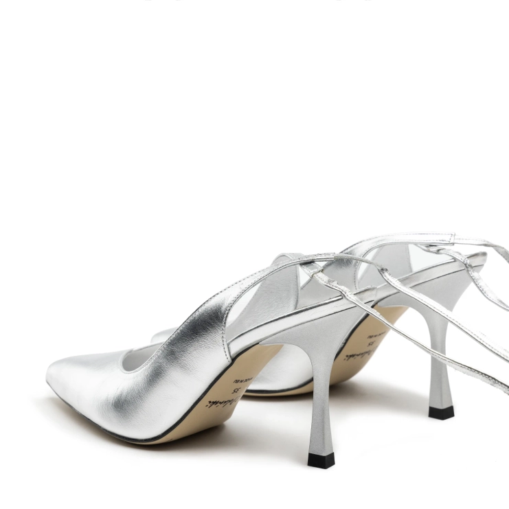 Sandały R.Polański 1421 - Srebrny Lico