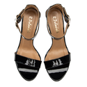 Sandały 876 - Czarny Lakier