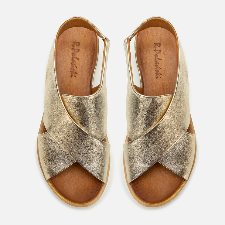 Sandały R.Polański 2151 - Złoty