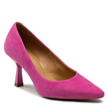 Czółenka R.Polański 1275 - Magnolia Zamsz