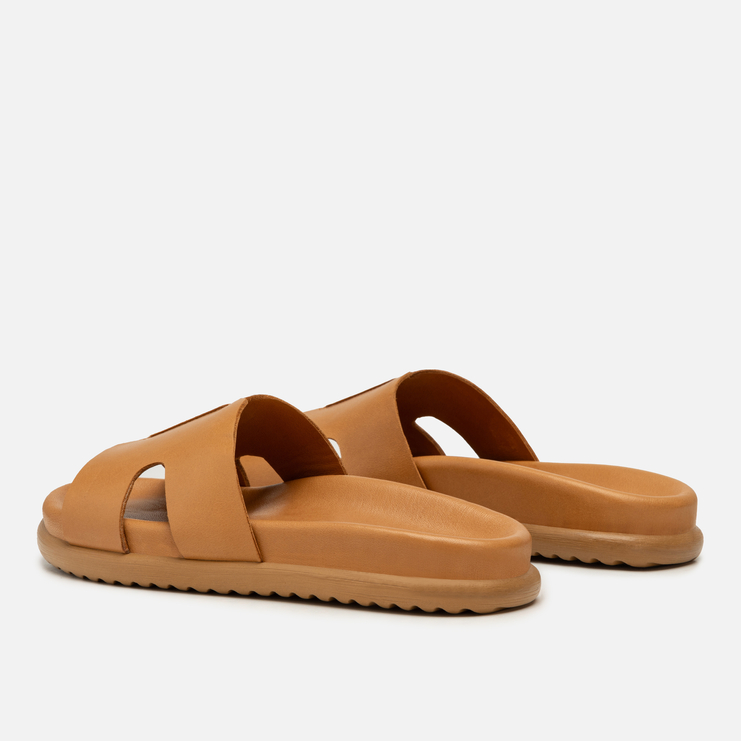 Klapki R.Polański 2220 - Camel Lico