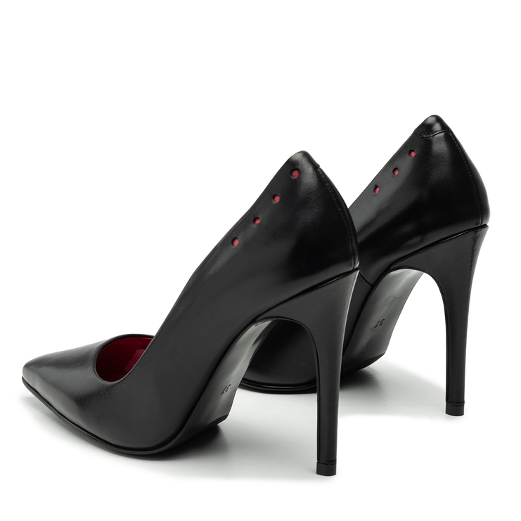 Czółenka R.Polański 2064 - Czarny Lico