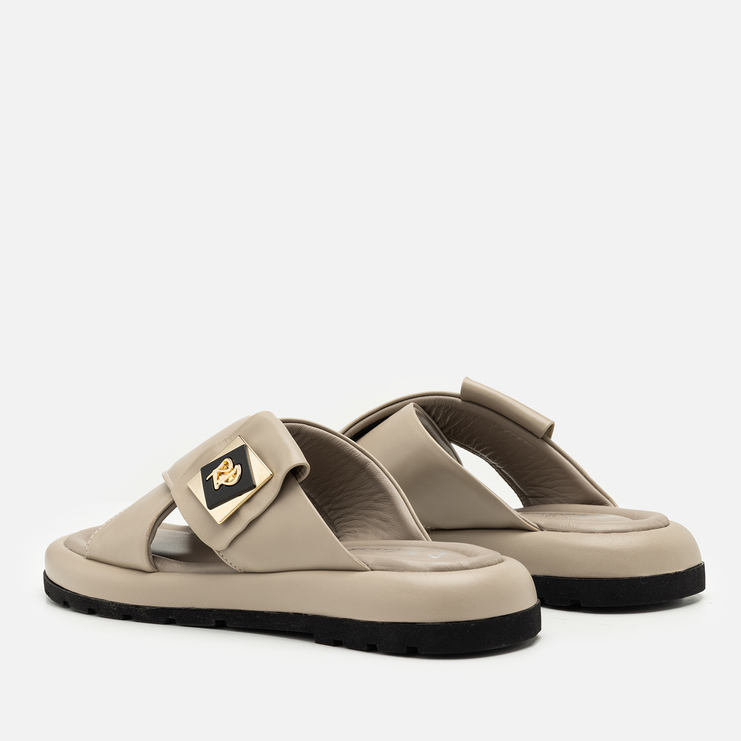 Klapki R.Polański 2127 - Cappuccino Lico