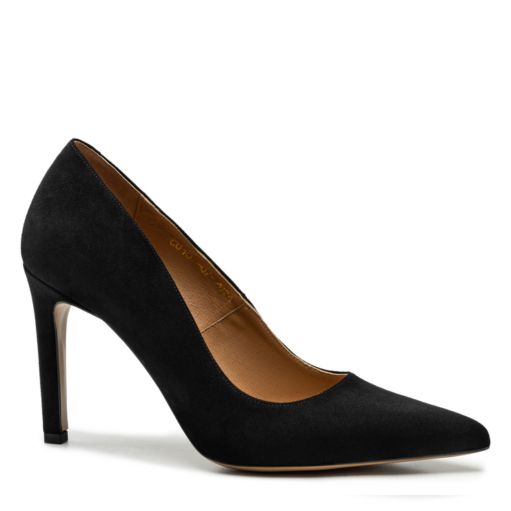 Czółenka R.Polański 1809 - Czarny Zamsz