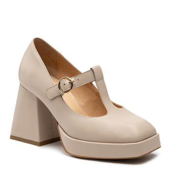 Czółenka R.Polański 1455 - Beżowy Polina 266 Lico