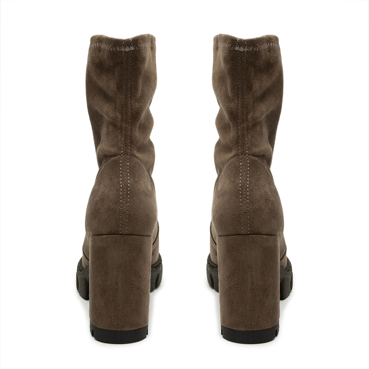 Botki R.Polański 1702 - Cappuccino Zamsz