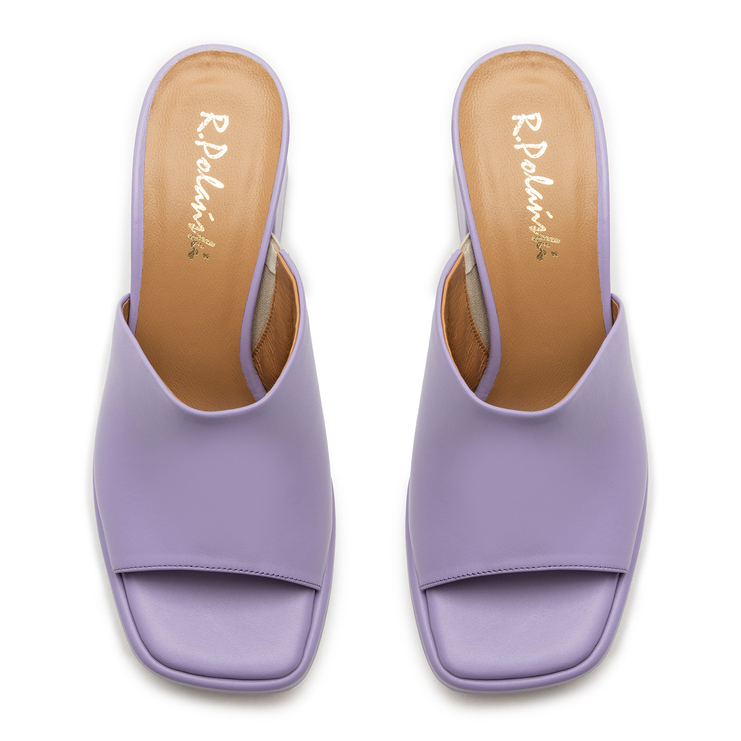 Klapki R.Polański 1648 - Fioletowy Polina 288 Lico