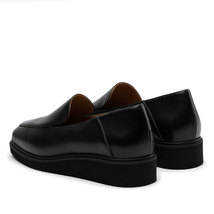 Mokasyny R.Polański 1652 - Czarny Lico