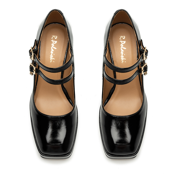 Czółenka R.Polański 1761 - Czarny Naplak