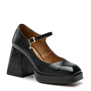 Czółenka R.Polański 1453 - Ciemny Zielony Naplak