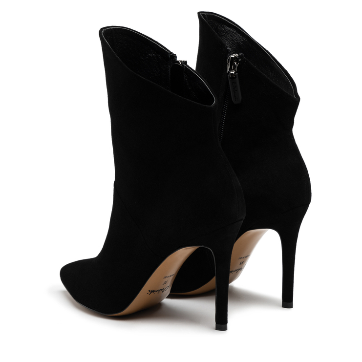 Botki R.Polański 1617 - Czarny Zamsz