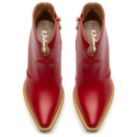 Botki R.Polański 1026 - Czerwony Lico