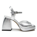 Sandały R.Polański 1506 - Srebrny Lico
