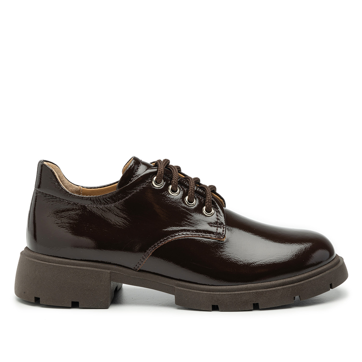 Oxfordy R.Polański 2078 - Brązowy Naplak