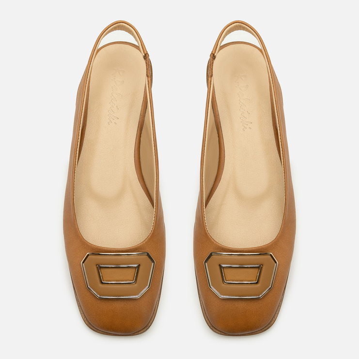 Sandały R.Polański 2217 - Camel Lico