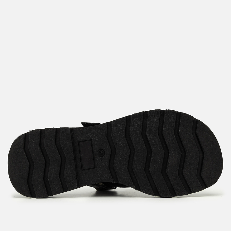 Klapki R.Polański 2137 - Czarny/Snake