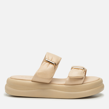 Klapki R.Polański 2193 - Beżowy Lico