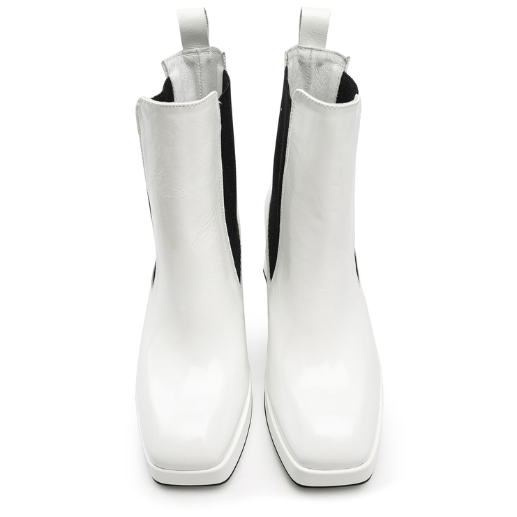 Botki 1353 - Biały Naplak