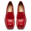 Półbuty R.Polański 1492 - Czerwony Lico