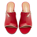 Klapki 1007 - Czerwony Lico