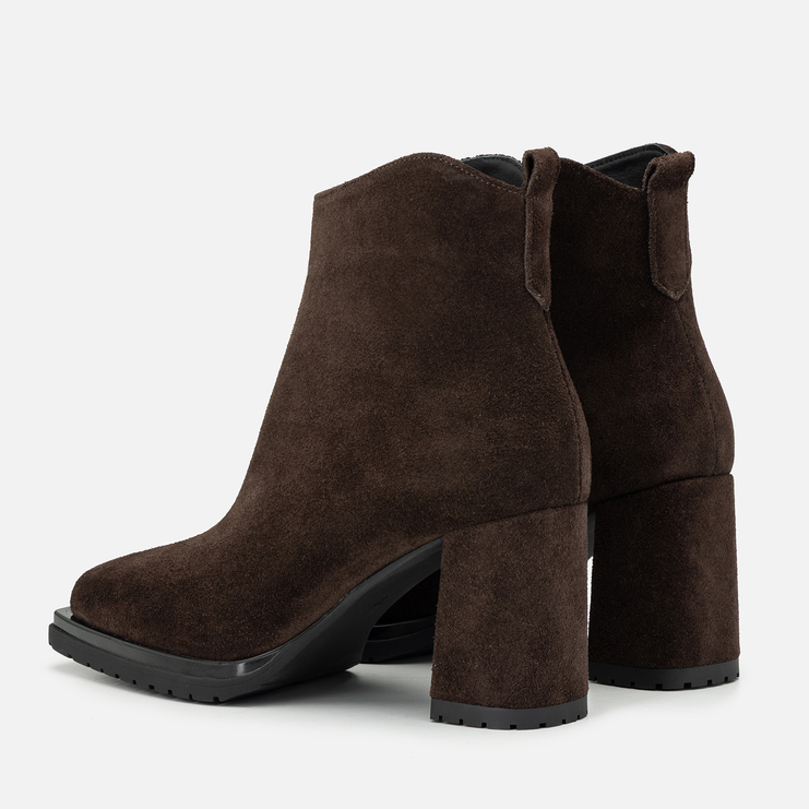 Botki R.Polański 2247 - Brązowy Zamsz