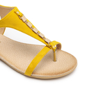 Sandały 826 - Żółty Zamsz