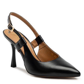 Sandały R.Polański 1442 - Czarny Lico