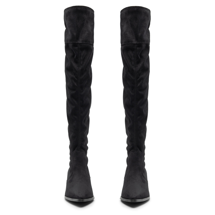 Kozaki R.Polański 1619 - Czarny Zamsz