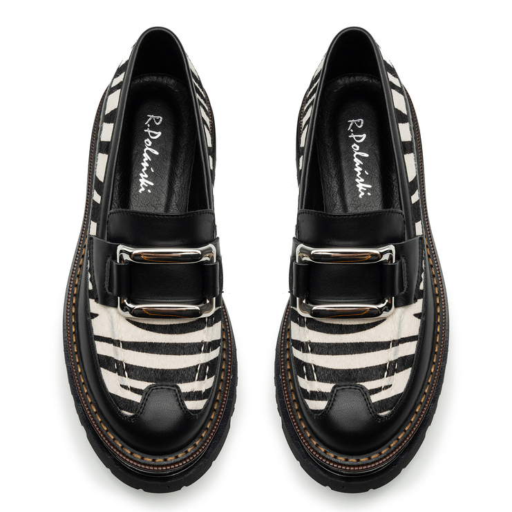 Półbuty R.Polański 2006 - Czarny Lico/Zebra