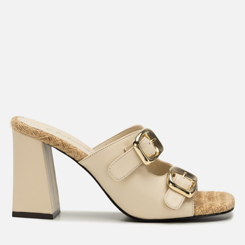 Klapki R.Polański 2171 - Beżowy Lico