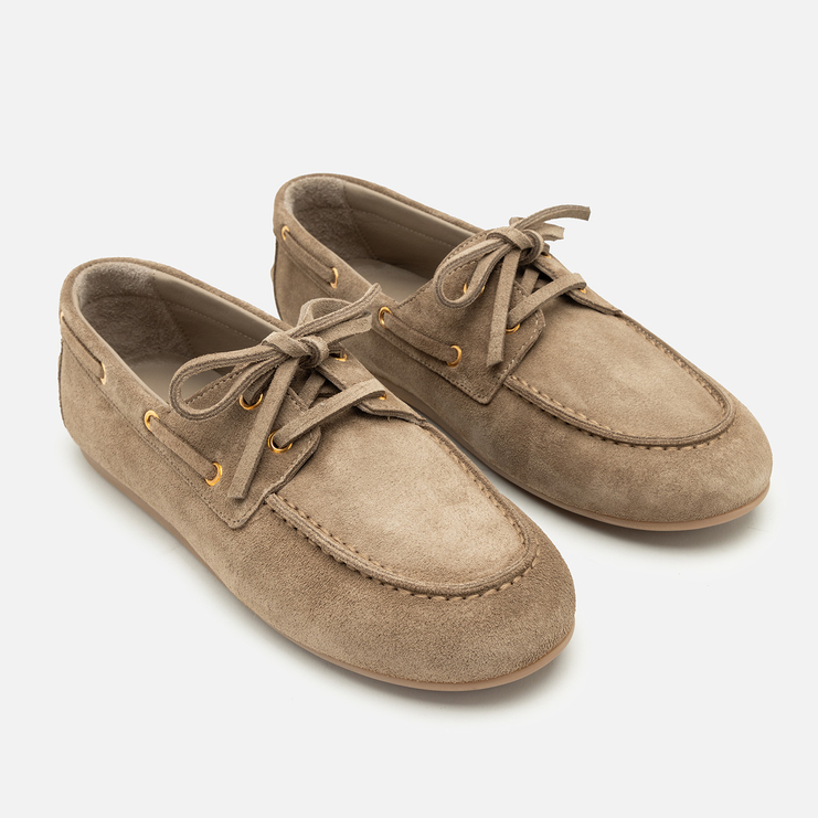 Mokasyny R.Polański 2135 - Taupe Zamsz