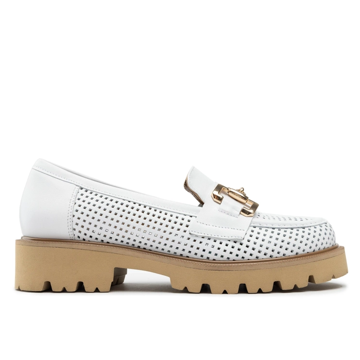 Półbuty R.Polański 1605 - Biały Lico