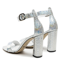 Sandały R.Polański 876 - Srebrny Carnivale