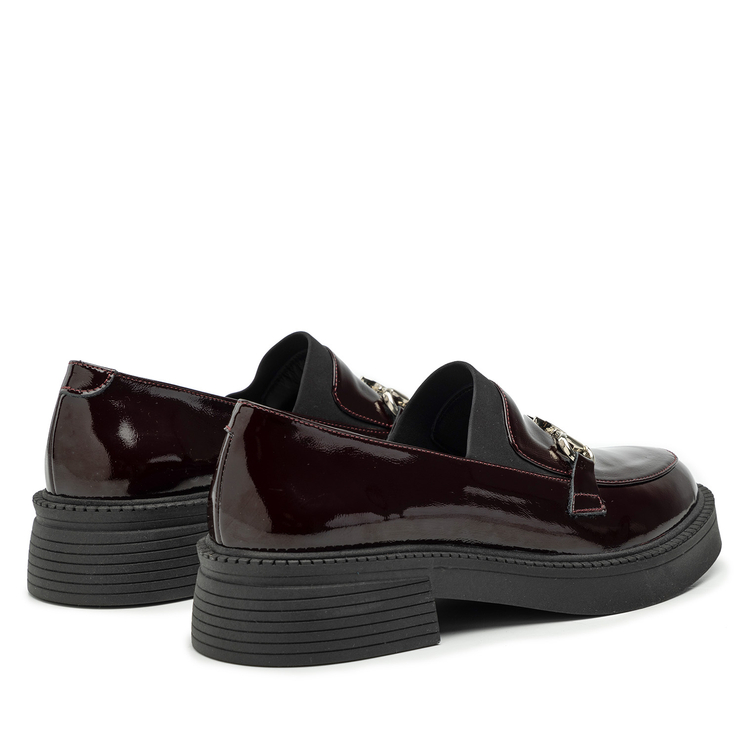 Półbuty R.Polański 2087 - Bordowy Naplak