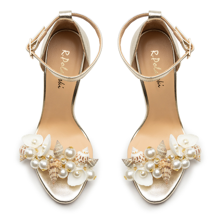 Sandały R.Polański 1649 - Złoty Lico