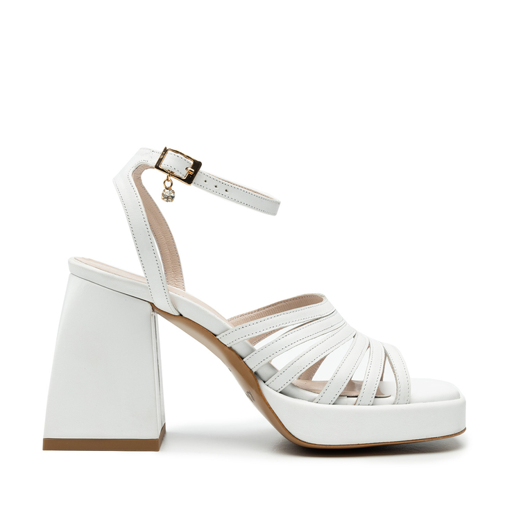 Sandały R.Polański 1457 - Biały Polina Lico
