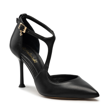 Sandały R.Polański 1720 - Czarny Lico