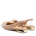 Sandały R.Polański 1015/L - Beżowy Zamsz