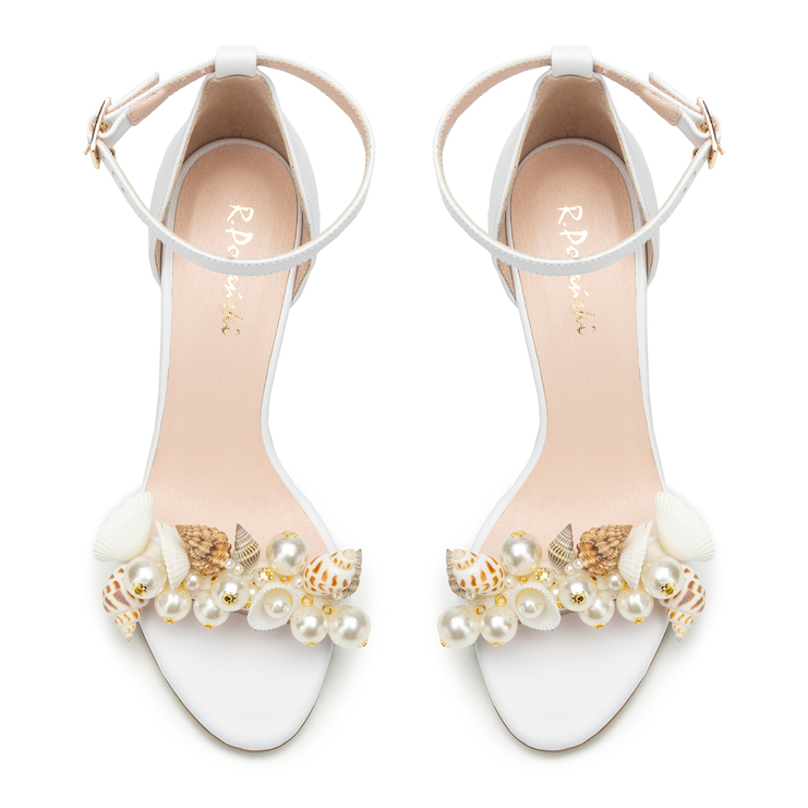 Sandały R.Polański 1649 - Biały Lico