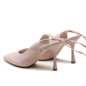 Sandały R.Polański 1421 - Różowy Zamsz