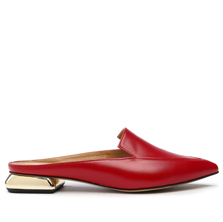 Klapki 1013 - Czerwony Lico