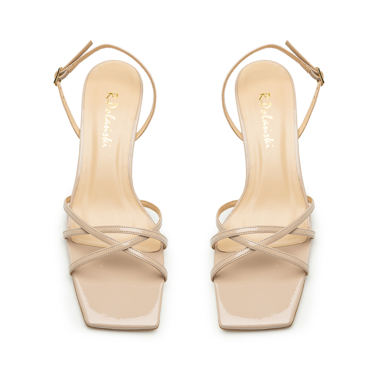 Sandały R.Polański 1991 - Beżowy Lakier